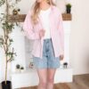 Payton Pink Button Up Top