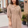 Penelope Brown Gingham Dress