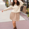 Penelope Brown Gingham Dress