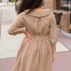 Penelope Brown Gingham Dress