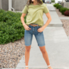 Peony Olive Basic Tee