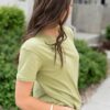 Peony Olive Basic Tee