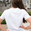 Peony White Basic Tee