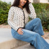Peyton Black Pattern Cardigan