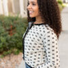 Peyton Black Pattern Cardigan
