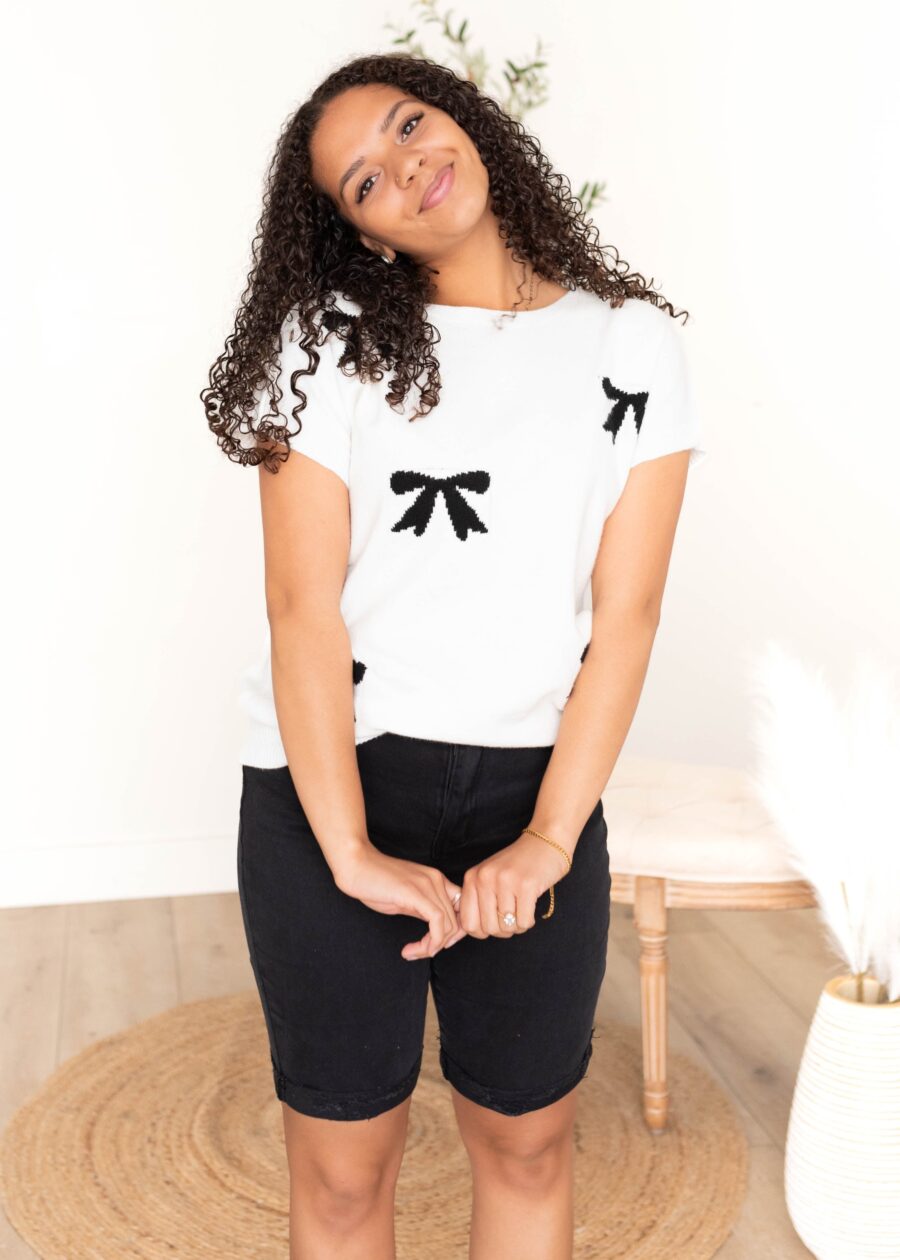 Presley Black Bow Sweater