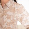 Railee Taupe Floral Button Down Dress