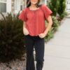 Randy Black Frayed Bootcut Pants