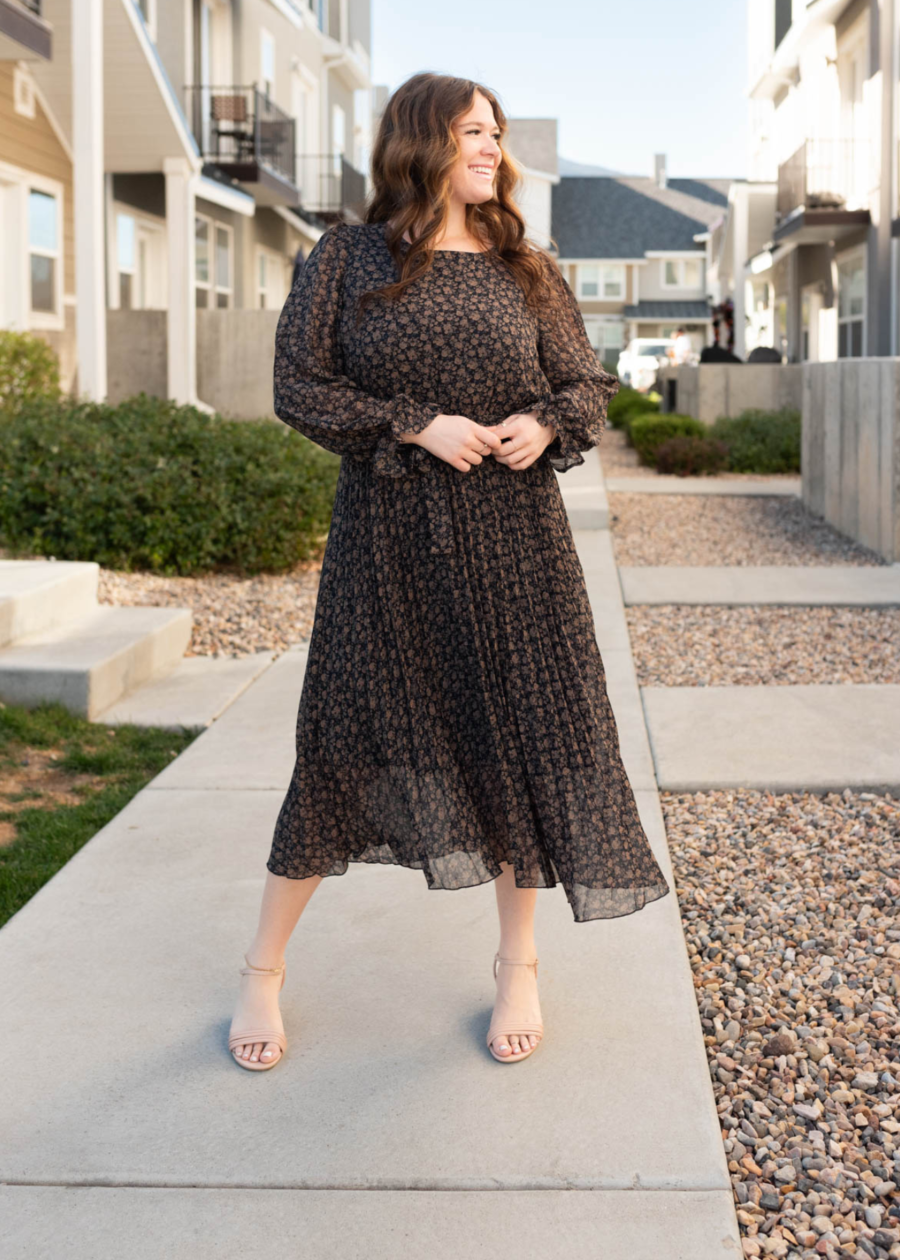 Rayleen Navy Multi Floral Dress