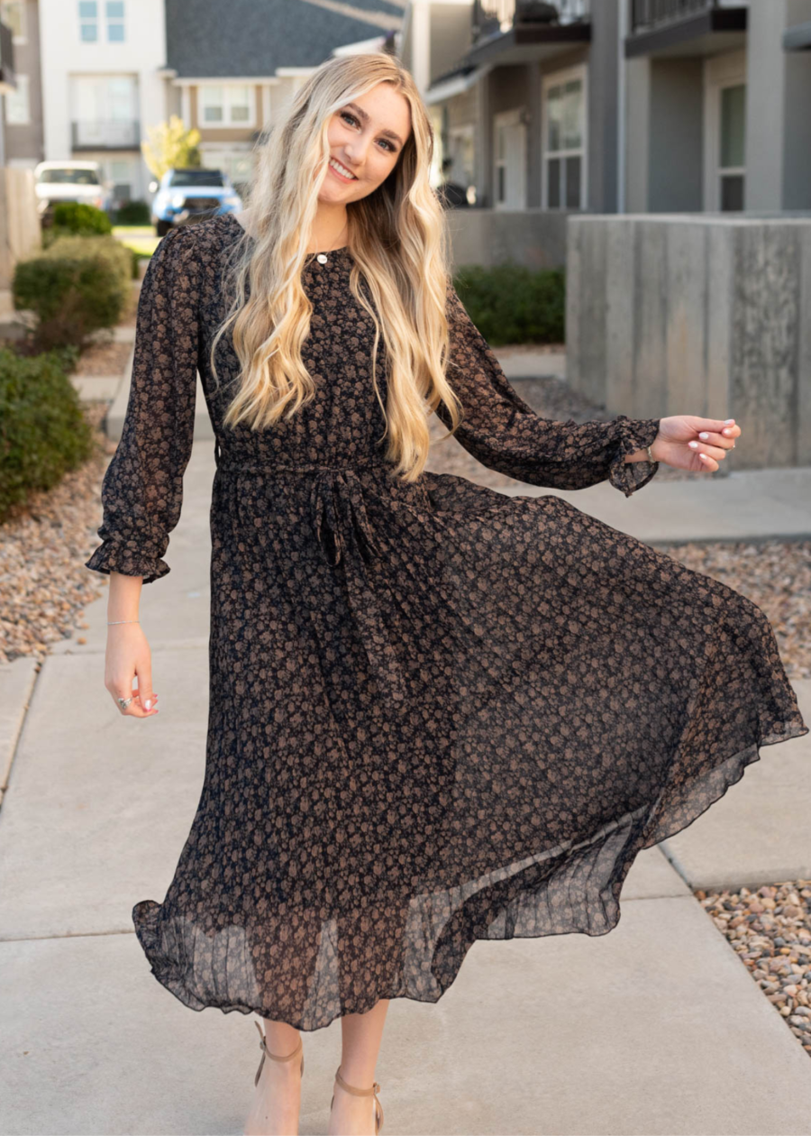Rayleen Navy Multi Floral Dress