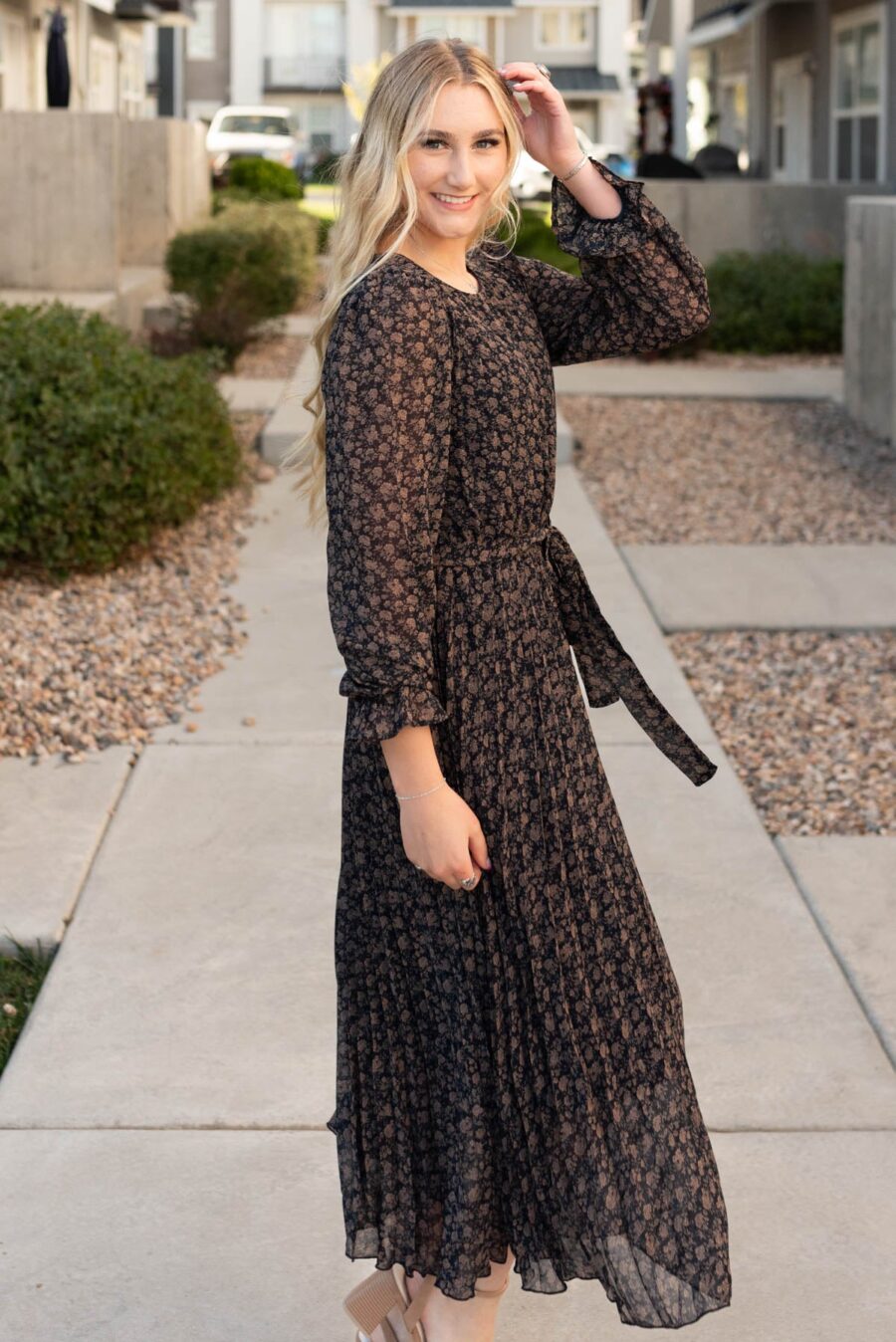 Rayleen Navy Multi Floral Dress