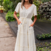 Rebekah Cream Button Down Dress