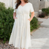 Rebekah Cream Button Down Dress