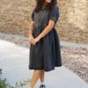 Reese Black Denim Dress