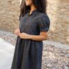 Reese Black Denim Dress