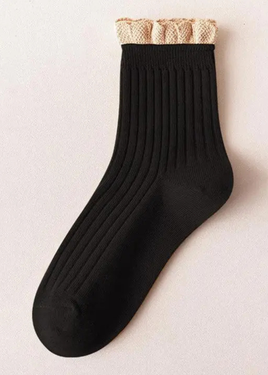 ReneeBlackRuffleSocks.png Renee Black Ruffle Socks