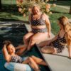 Retro Dot Square Neck Tankini Top