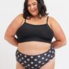 Retro Dot Mid-Waist Bottom