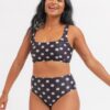 Retro Dot Mid-Waist Bottom