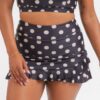 Retro Dot Ruffle Skirt w/ Bottoms