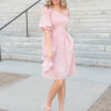 Robin Blush Floral Textured Dress