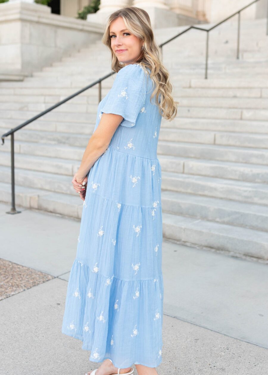 Rosa Blue Floral Dress