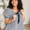 Rosalia Gingham Babydoll Top
