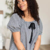 Rosalia Gingham Babydoll Top