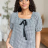 Rosalia Gingham Babydoll Top