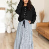 Rosalia Black Gingham Skirt