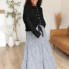 Rosalia Black Gingham Skirt