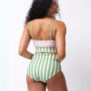 Somerset Floral/ Basil Stripe Reversible Ultra High-Waist Bottom