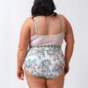 Somerset Floral/ Basil Stripe Reversible Ultra High-Waist Bottom