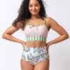 Somerset Floral/ Basil Stripe Reversible Ultra High-Waist Bottom