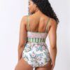 Somerset Floral/ Basil Stripe Reversible Ultra High-Waist Bottom
