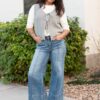 Sahana Grey Knit Sweater Vest