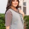 Sahana Grey Knit Sweater Vest