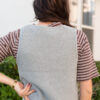 Sahana Grey Knit Sweater Vest