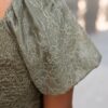 Sally Olive Embroidered Square Neck Dress
