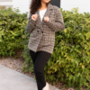 Sam Taupe Plaid Blazer