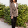 Sam Taupe Plaid Blazer