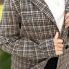 Sam Taupe Plaid Blazer