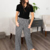 Samantha Black and White Gingham Pants