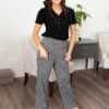 Samantha Black and White Gingham Pants