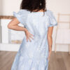 Sammy Light Blue Embroidered Dress