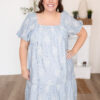 Sammy Light Blue Embroidered Dress