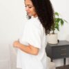 Sariah White Textured Top