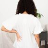 Sariah White Textured Top