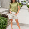 Sealy Flower Print Bermuda Shorts