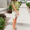 Sealy Flower Print Bermuda Shorts